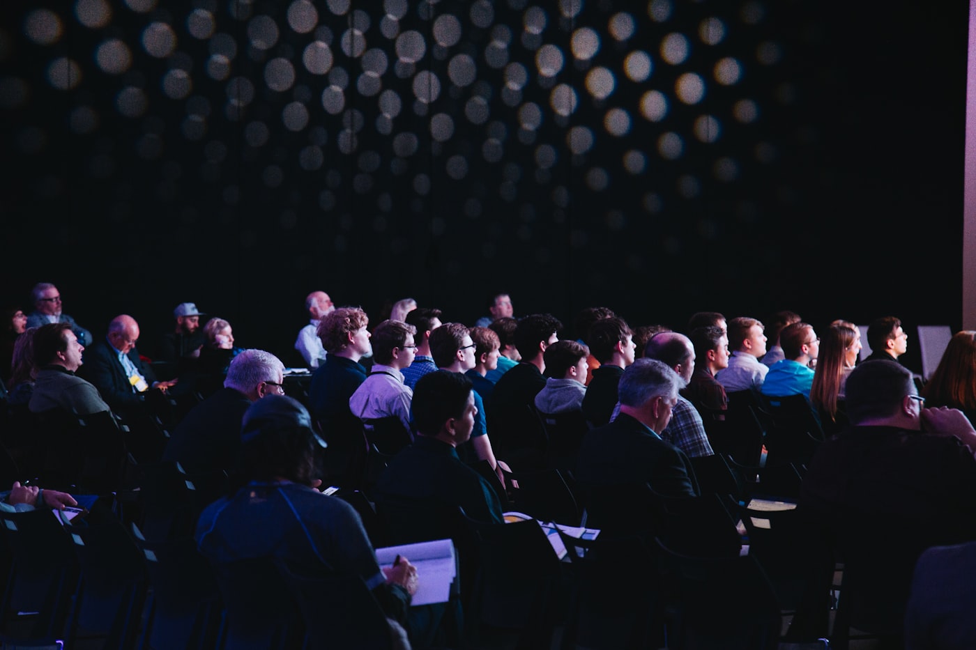 The full team in the room during an opening keynote
